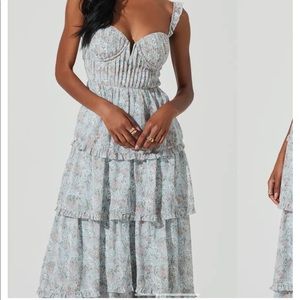ASTR | Flutter Strap Tiered Maxi Dress